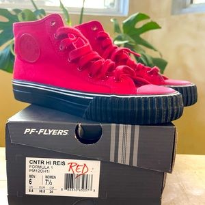 PF-Flyer red shoes